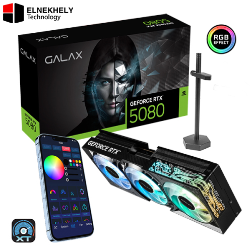 GALAX GeForce RTX 5080 1-Click OC Black 16GB GDDR7 256-Bit